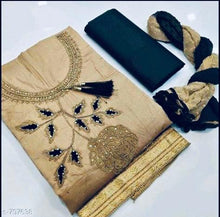 Load image into Gallery viewer, Jam Cotton with embroidery and Hand work salwar
