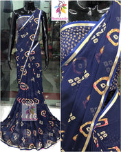Load image into Gallery viewer, Bhandini Georgette printed saree with Banasri Border