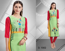 Load image into Gallery viewer, SOFT AMERICAN CREPE DIGITAL PRINT KURTIS
