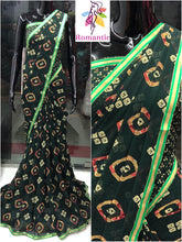 Load image into Gallery viewer, Bhandini Georgette printed saree with Banasri Border
