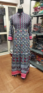 heavy cotton silk  charming color and design salwar