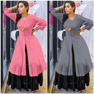 PRESENTING NEW KURTI WITH SKIRT