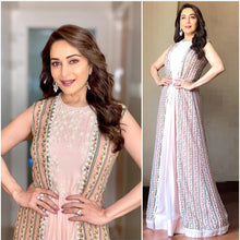 Load image into Gallery viewer, Madhuri Pink Villa Gown (Semi-Stitch)