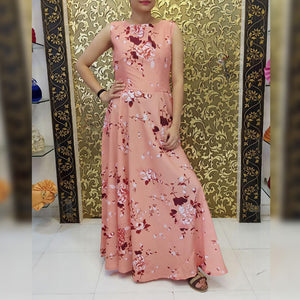 Peach,Purple,Yellow,Light Pink  Satrangi Gown
