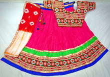 Load image into Gallery viewer, Pure Cotton Emb. Multi Work Full Flare  lehenga and choli