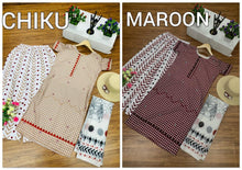 Load image into Gallery viewer, GOOD QUALITY HEAVY CREPE SILK TOP WITH BEAUTIFUL FULLY STITCHED CREPE SILK CATALOG