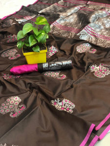 Beautiful For Every Woman  Drep Saree Soft Banarasi Silk