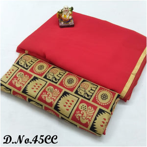 Georgette with Beautiful foil Patti saree