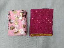 Load image into Gallery viewer, Pure Najmin star foil with zari weaving Border saree