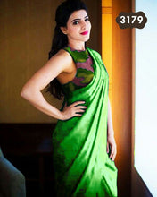 Load image into Gallery viewer, satin saree with Japan Digital Print blous