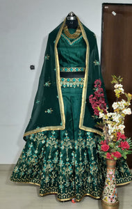 NEW DESIGNER  BENGLORY SATEEN  LEHENAGS CHOLI