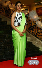 Load image into Gallery viewer, satin saree with Japan Digital Print blouse 10colors