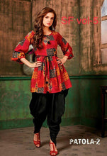 Load image into Gallery viewer, Kurti Dhoti  Reyon printe