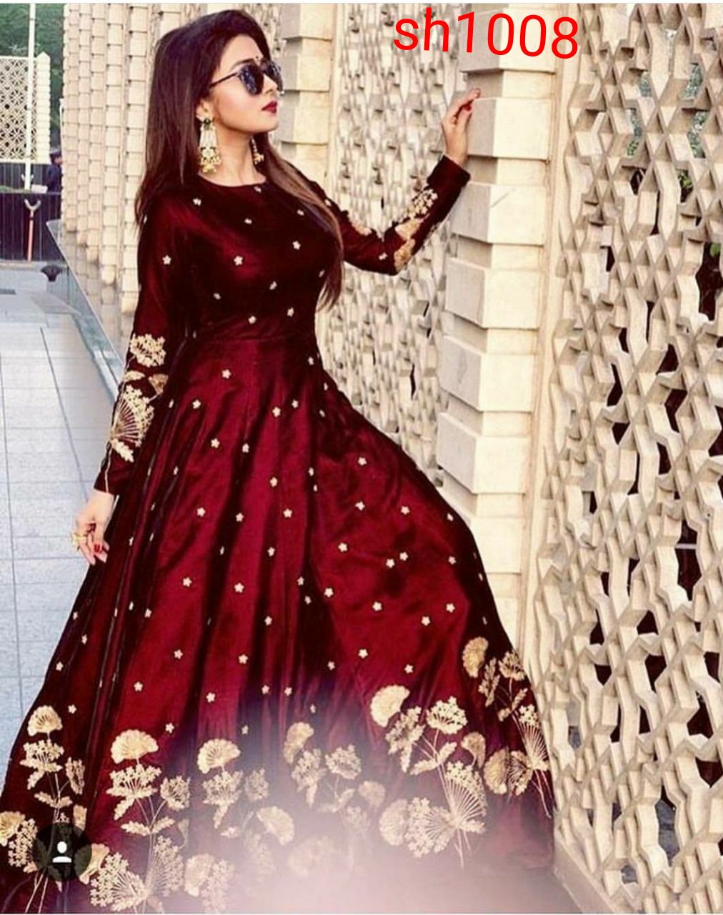 New Launch In Gown Banglory satin