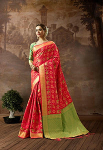 Cotton Silk & Soft Patola Premium quality Saree