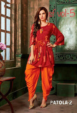 Load image into Gallery viewer, Kurti Dhoti  Reyon printe