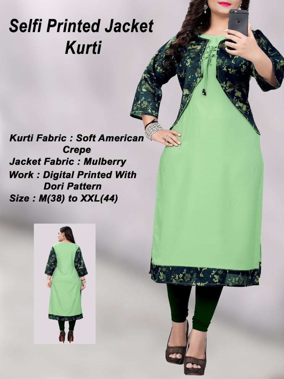 Kurti with long jackets / jacket style kurti Designs/ kurti with shrug -  Fashion Friendly - YouTube