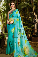 Load image into Gallery viewer, Hand printed sarees multicolor