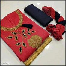 Load image into Gallery viewer, Jam Cotton with embroidery and Hand work salwar