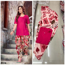 Load image into Gallery viewer, Kurti  Dhoti Reyon Crepe Fancy Design &amp; Printed
