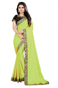 Georgette Bangalori Silk Saree
