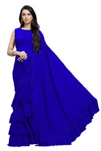 Load image into Gallery viewer, The Ruffle Saree  Georgette