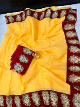 Load image into Gallery viewer, CHANDERI SILK WITH PRINT SAREE