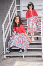 Load image into Gallery viewer, Mom and daughter combo collation Rayon Printed kurti