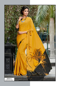 Re-Launched Its Most Demanding And Hit Designs Of Crepe Fabric Sarees
