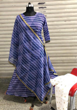 Load image into Gallery viewer, Havvy Masleen febric With palzo  Blue Color Salwar