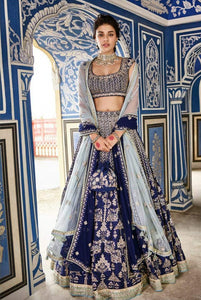 PRESENTING NEW DESIGNER LAHENGA CHOLI  BLUE COLOR