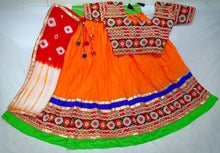 Load image into Gallery viewer, Pure Cotton Emb. Multi Work Full Flare  lehenga and choli