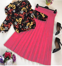 Load image into Gallery viewer, PRESENTING NEW PRINTED TOP - SKIRT SET
