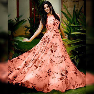 Peach,Purple,Yellow,Light Pink  Satrangi Gown