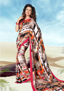 Re-Launched Its Most Demanding And Hit Designs Of Crepe Fabric Sarees