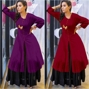 PRESENTING NEW KURTI WITH SKIRT