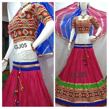 Load image into Gallery viewer, Pure Cotton Emb. Multi Work Full Flare  lehenga and choli