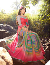 Load image into Gallery viewer, Hand printed sarees multicolor