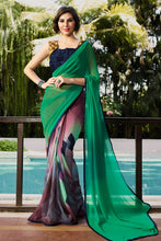 Load image into Gallery viewer, Hand printed sarees multicolor