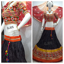 Load image into Gallery viewer, Pure Cotton Emb. Multi Work Full Flare  lehenga and choli
