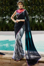 Load image into Gallery viewer, Hand printed sarees multicolor