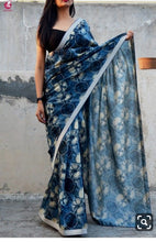 Load image into Gallery viewer, pure Georgette with less border saree