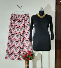 Load image into Gallery viewer, GOOD QUALITY HEAVY LYCRA STACHEBAL TOP WITH BEAUTIFUL FULLY STITCHED CREPE SILK PLAZZO
