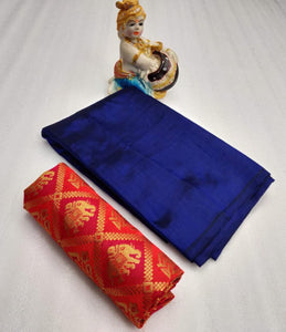 PRESENTS PLAIN SAREES WITH SUPERB JAQUARD BLOUSE.