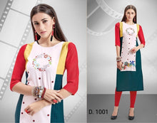 Load image into Gallery viewer, SOFT AMERICAN CREPE DIGITAL PRINT KURTIS