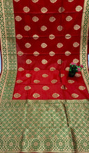 Load image into Gallery viewer, Banasari Handloom Weaving Silk Saree