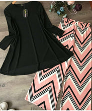 Load image into Gallery viewer, GOOD QUALITY HEAVY LYCRA STACHEBAL TOP WITH BEAUTIFUL FULLY STITCHED CREPE SILK PLAZZO