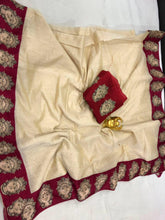 Load image into Gallery viewer, CHANDERI SILK WITH PRINT SAREE