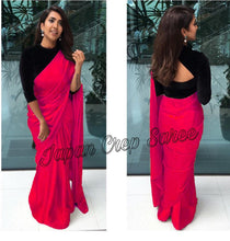 Load image into Gallery viewer, New Bollywood Hit Design  Heavy Japan Satin Crepe  saree