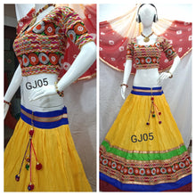 Load image into Gallery viewer, Pure Cotton Emb. Multi Work Full Flare  lehenga and choli